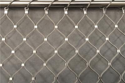 60x60mm Security Mesh Fencing Decorative Ferrule Wire Rope Net Long Lifespan