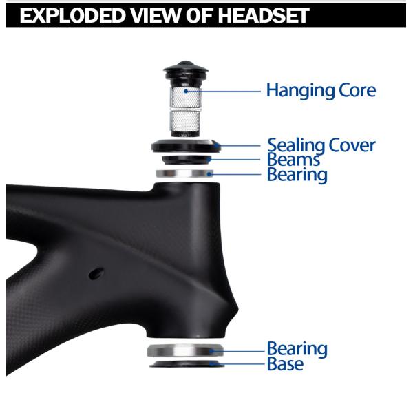 Mountain Road Bike Spare Parts Fork Headset Washer Bearings Heatparts