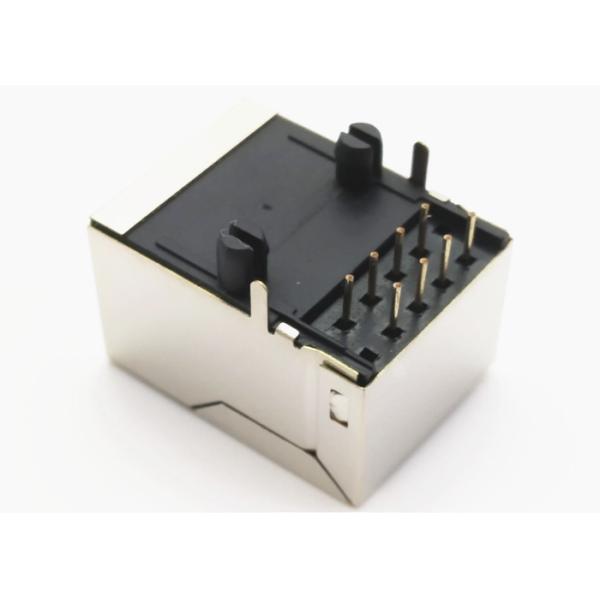 RJ45 LAN Through Hole Reflow Rj45 Waterproof Connector , Shielded Rj45 Ethernet Jack 74980100001
