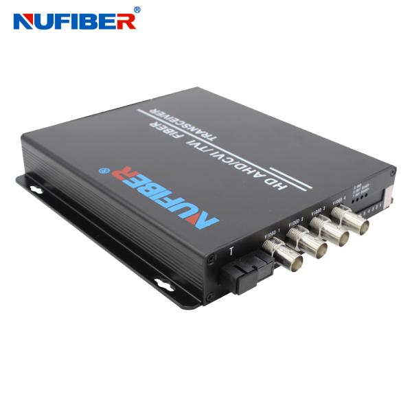 NF-4V1D-T/R-F20-1080P Fiber Video Converter 1080P 4CH BNC to Fiber Transmitter Receiver FO to Coaxial Extender