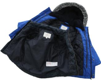 Winter Boys Hooded Puffer Coat Reversible Middle Thickness Long Sleeves Type