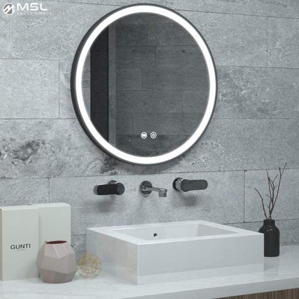 800*600mm LED Smart Bathroom Mirror 3000k LED Bathroom Mirror With Touch Button