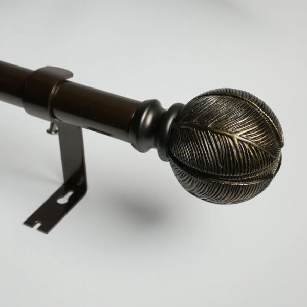 KIEI EP1014 wooden curtain pole ends Luxury Adjustable Hardware