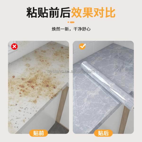 Peel Off Marble Wallpaper Heat Resistant 10m Black Marble Effect Wallpaper