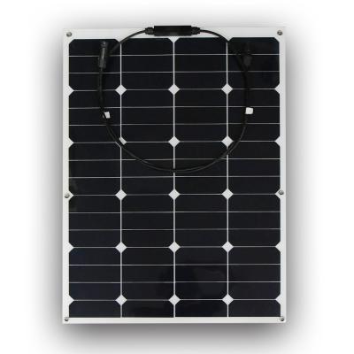 60W New Semi Flexible Solar Panel Corrosion Resistant For Marine / RV