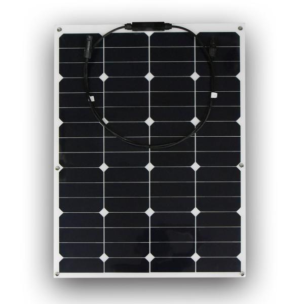 60W New Semi Flexible Solar Panel Corrosion Resistant For Marine / RV