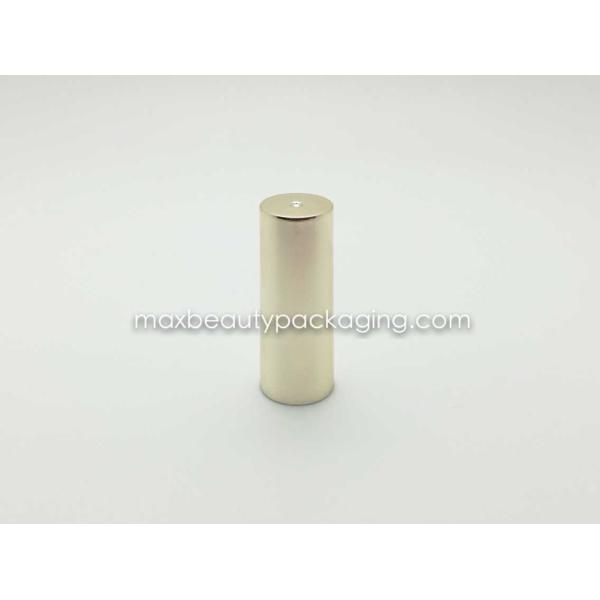N1025 nail polish cap nail polish packaging plastic cap UV metallic gold coating finish nail polish cap and flat brush
