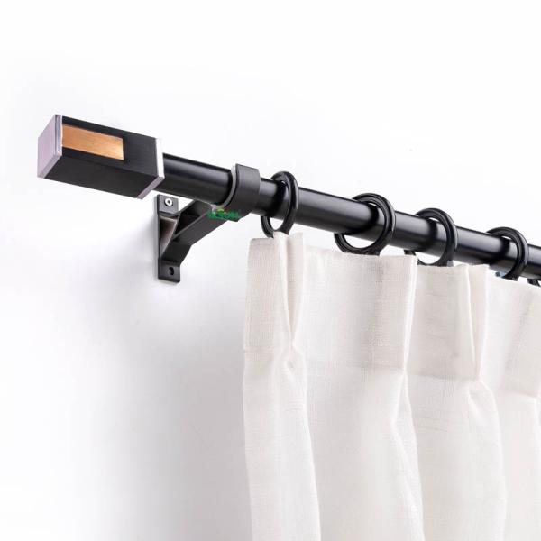 Aluminum Curtain Rods Classic Roman Rod Curtain Rods Set With Brackets For Windows