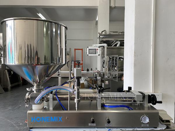 Horizontal Sanitizer Gel Filling Machine One Nozzle Semi Auto Filling Machine