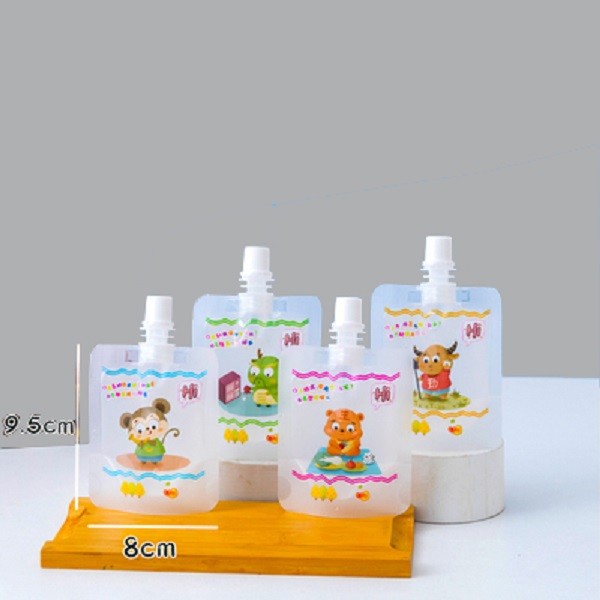9.5*8cm Custom Biodegradable Spout Pouch Packaging For Soymilk Smell Proof