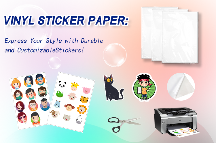 Glossy White A4 Label Stickers Vinyl Sticker Paper Oilproof UV Proof