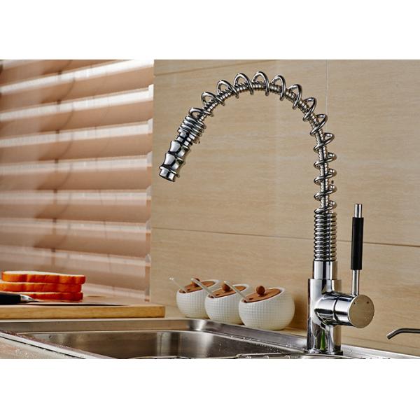 Spring Swan Style Pull Out Kitchen Mixer ROVATE Durable With Flexible Hose