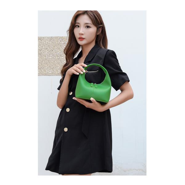 Horizontal Square Classic Candy Color PU Leather Hobo Bag for Women's Chic Style