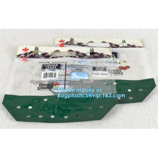 green grapes packing bag with slider/Plastic grapes packing bag/Plastic fruit bag, Vegetable Tomato Packaging Slider Zip