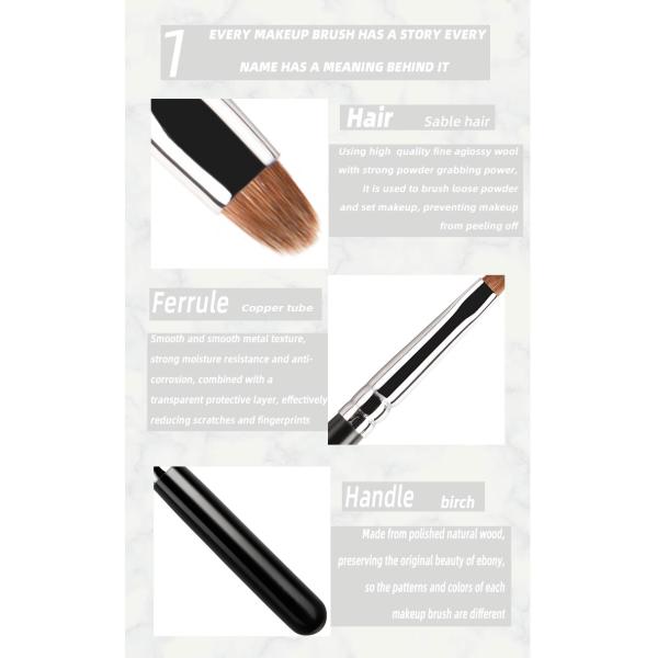 A73 Kolinsky Sable Hair Eyeshadow Liner Brush Eyebrow Makeup Brush Сертифицированный SGS
