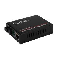 Conversor de mídia óptica WDM de fibra única Gigabit Não gerenciado 14-Slot Rack Montável 20KM
