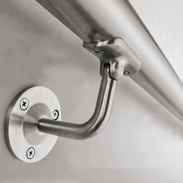 Винтажный дизайн стеклянные лестничные решетки для рук Порошок покрытый / отполированный / почищенный / анодированный отделка