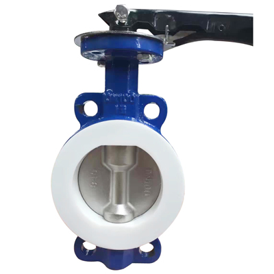 PFTE Lined Ball valve Butterfly valve check valve  stop valve Fluorine lined pipe fittings for Acid Chemical Tank