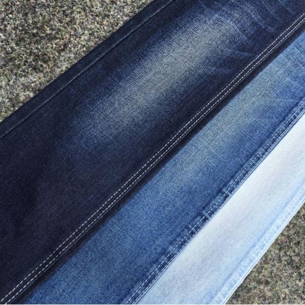 8 7.5SB*10/40D Tejido vaquero elástico de algodón y spandex azul oscuro de 11.3oz JSD3029