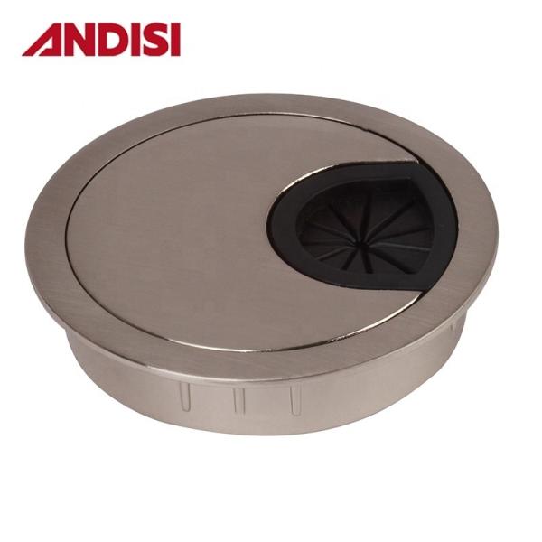 Connector Finish Chrome/Nickel Plated Office Table Outlets Cable Sleeve Cover Grommet