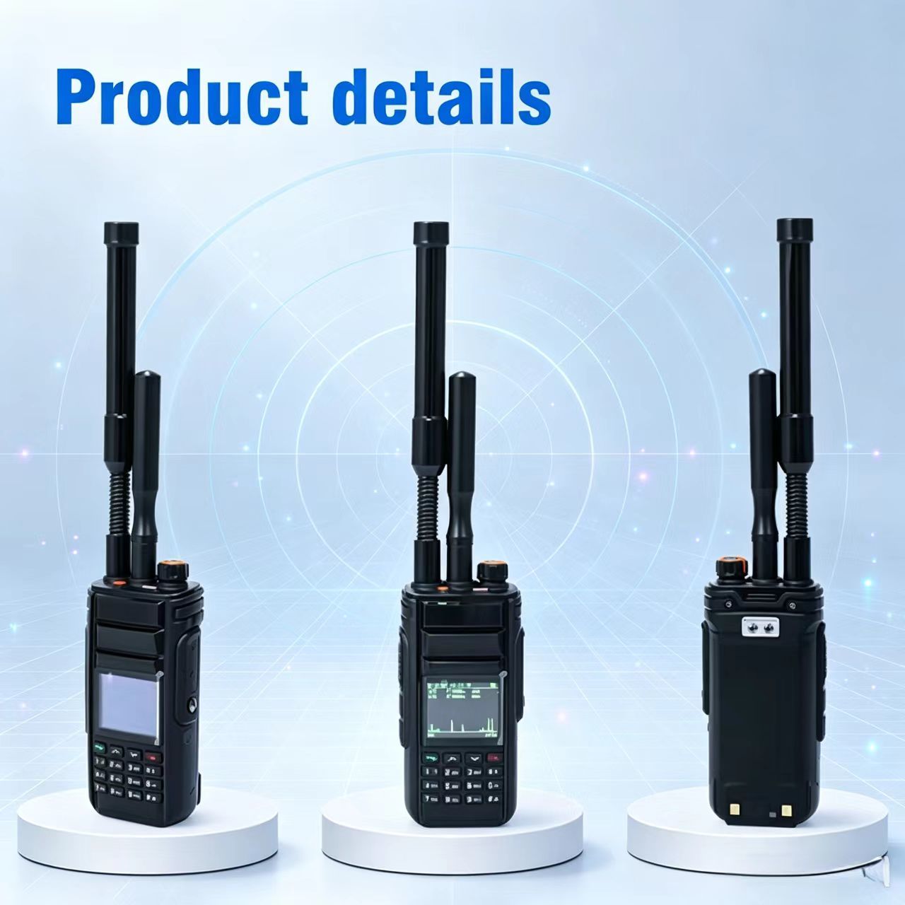 Portable Handheld Drone Detector Device 300ΜHz-6.2GΗz OFDM Image Transmission