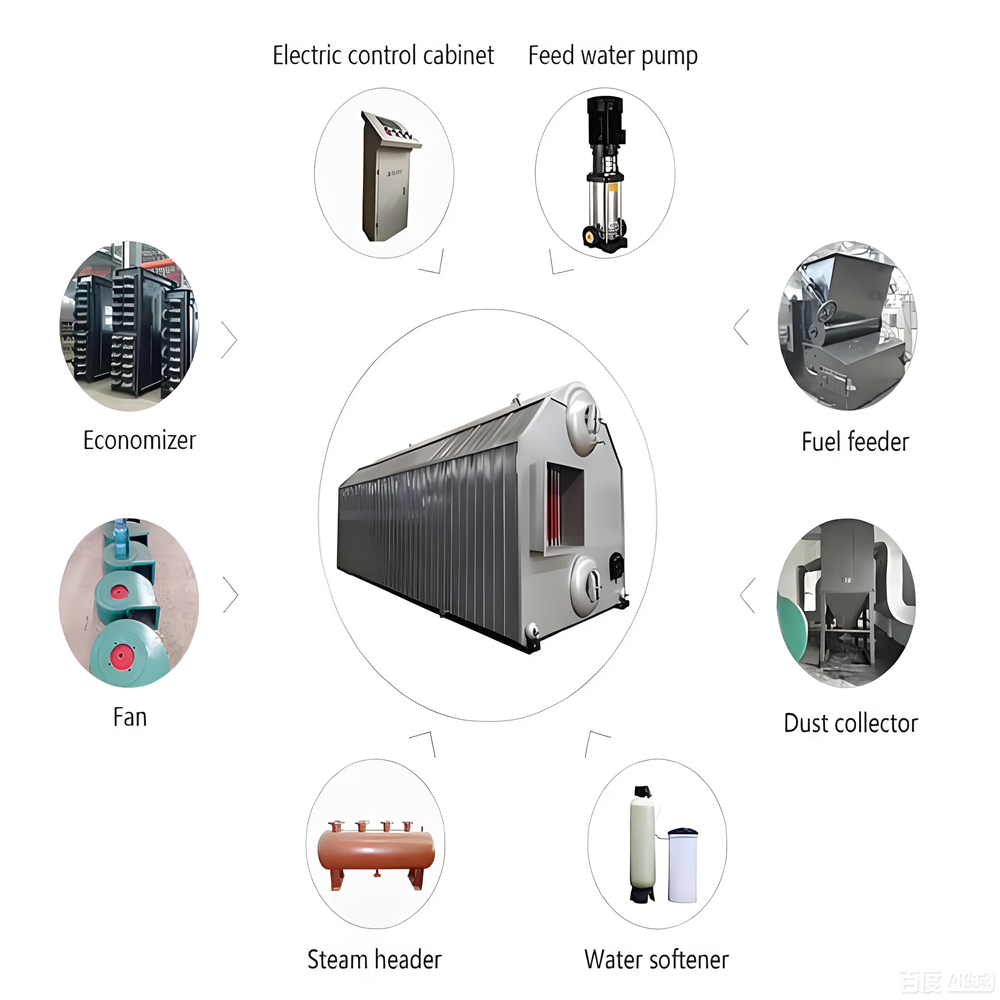 SZL 10 Tons Biomass Pellet Fired Steam Boiler With Good Performance