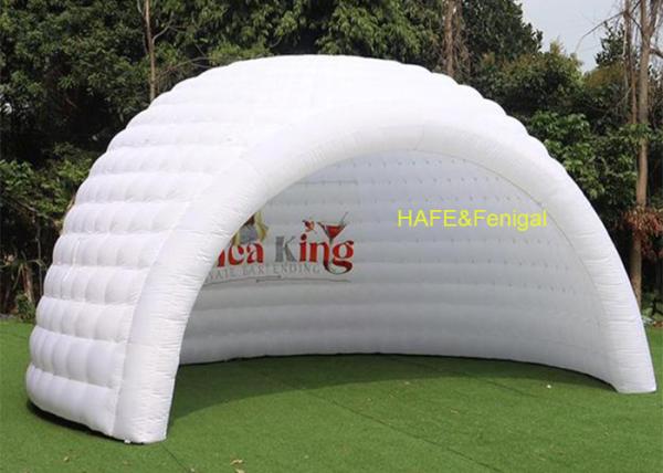 6m X 5m X 4m Oxford Fabric Inflatable Dome Tent With Inner RGB Lighting For Interactive Zones Support Logo