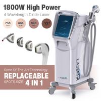 Machine d'épilation au laser à diode clinique 4 en 1 personnalisée 808nm Alexandrite Nd Yag à vendre