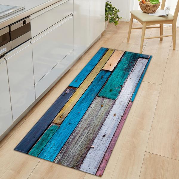 Tapetes absorventes do assoalho do quarto da esteira de porta 40*120cm da grão de madeira 60*180cm