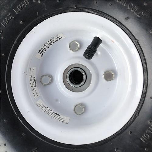 350 4 White Rim Sack Barrow Wheel 10 Inch Rubber Wheelbarrow Wheels For Trolleys