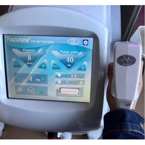 Triple Diode Laser Hair Removal Equipment Skin Tightening 5 - 400ms Pulse Width