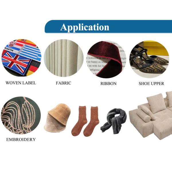 Glitter Chenille Yarn 95 Polyester 5 Sliver Ne 12NM Dyed And Raw White Anti Pilling