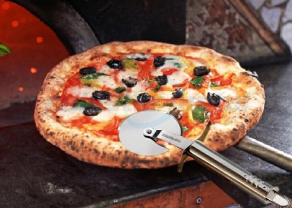O queijo do bolo e da pizza roda o cortador da faca da pizza/ferramentas de aço inoxidável da cozinha