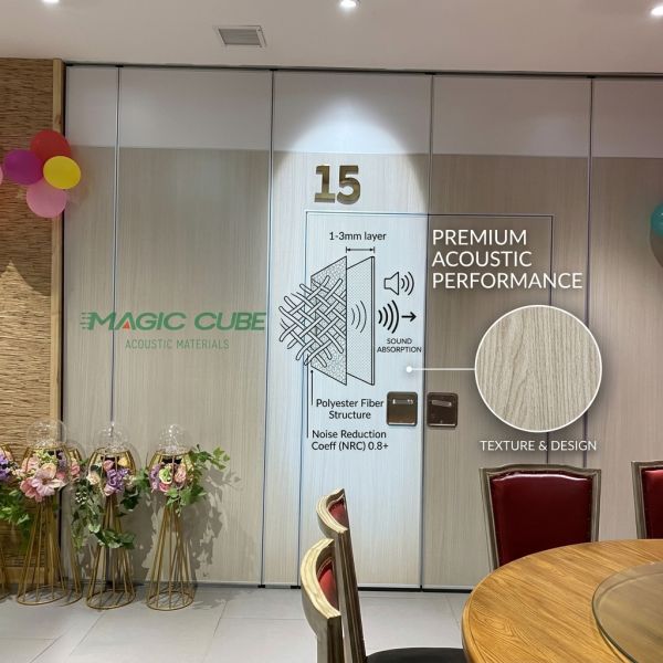 Polyester Fiber Acoustic Panel 600x1200mm 24mm Sound Absorbing Wall Board for