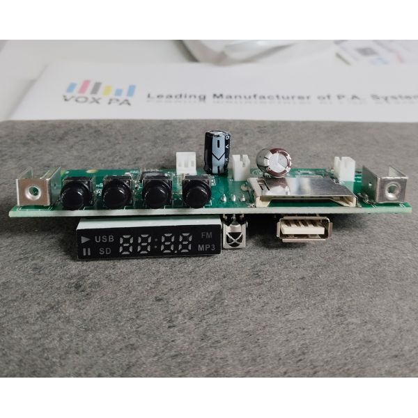 Bluetooth FM Radio Module with LED Display DC 5V/12V Optional Power Supply for Amplifier Upgrade