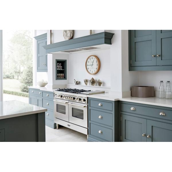 Complete Shaker Style Kitchen Cabinet in White with Modern Design and Plywood Carcase