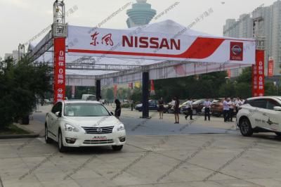 Aluminum Trade Show Canopy Tents White Square Side Windows Steel Pegs Fixing
