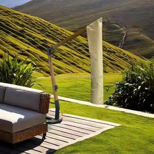 Beach Patio Garden Pool Umbrella Plastic Rain Covers Protective Outdoor Parasol Umbrella Covers
