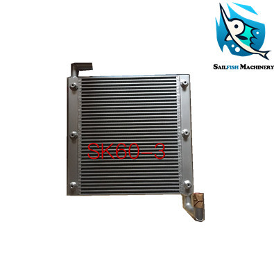 Hot sale good quality aluminum SK60-3 oil cooling radiator for KOBELCO excavator