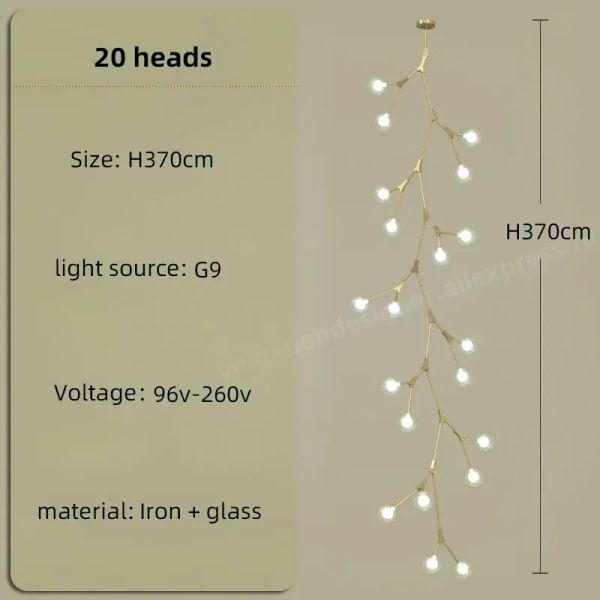 Staircase Hanging Lamps Attic Staircase Lighting Glass Pendant Light (WH-NC-150)