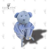 Écharpe animale adaptée aux enfants Ours Fannel Couette Serviette apaisante pour bébé