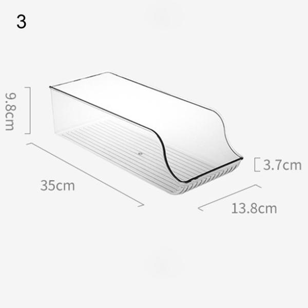 Fridge Organizer Bin Food Grade PET Fridge Water Bottle Storage Dispenser Supplies for Home