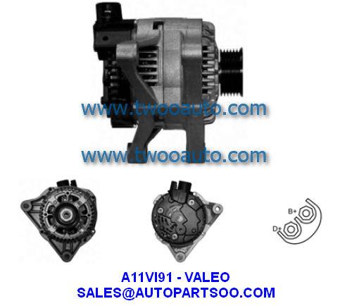 436666 439094 A13VI141 - VALEO Alternator 12V 90A Alternadores