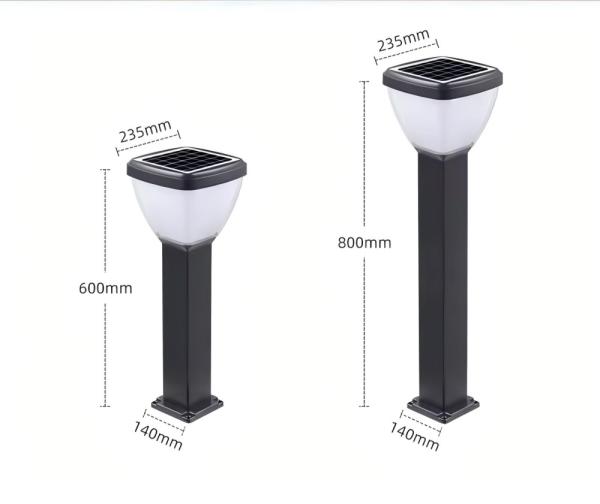 2700K Warm White Solar Garden Pathway Light IP65 Waterproof