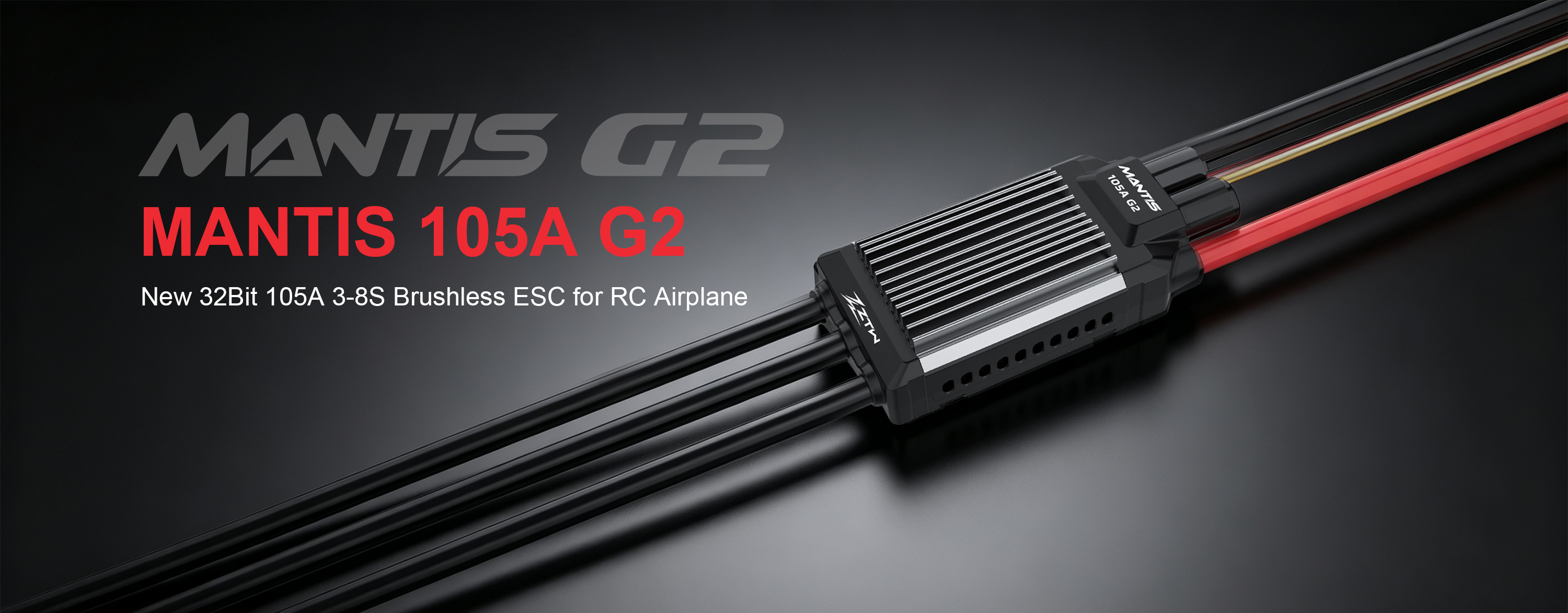 105A SBEC G2 ZTW Mantis 3-8S RC Airplane Speed Controller For 100mm EDF