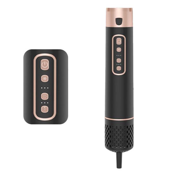 Inovador endireitador de escova quente com cobertura de proteção contra radiação de envolvimento automático