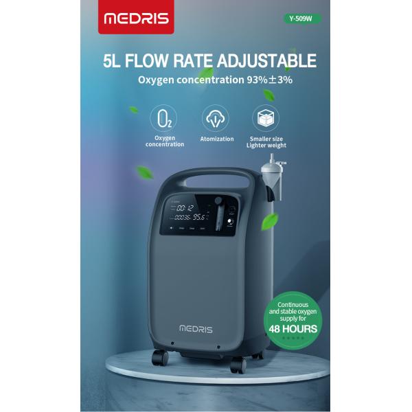 5L высококонцентрационный ЖК-дисплей генератор кислорода медицинского качества для пожилых людей и детей