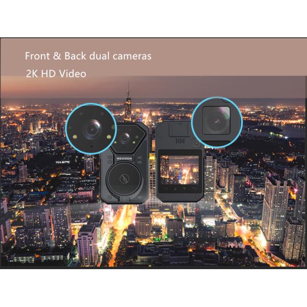 Wifi Gps H265 4G Body Worn Camera Android 9.0 With Face Recognition Wirless Charging