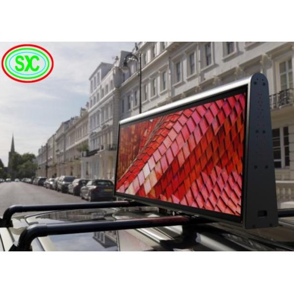 Full Color P5 Double-Sided Taxi Roof LED Sign IP65 Waterproof 5000cd
