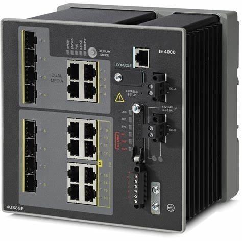 Used Industrial Ethernet 4000 series 4 x SFP 1G with 8 x 1G PoE Industrial Switch IE-4000-4GS8GP4G-E